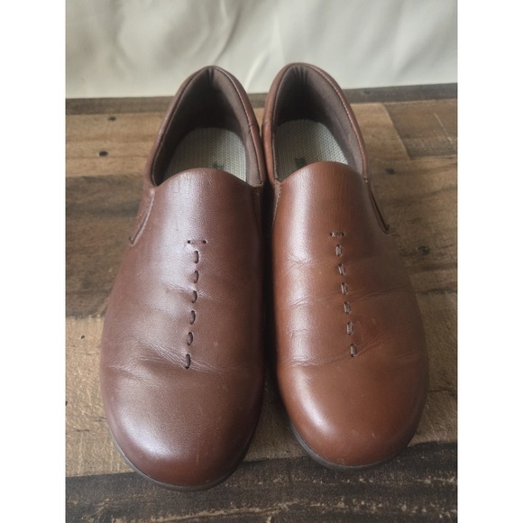 SAS Shoes - SAS Shoes Women Sz 7M Brown Leather Slip On Loafers Tripad Comfort Casual